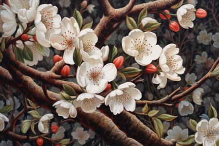cherry blossom. Cherry blossom in springtime. cherry blossom backgroundの素材