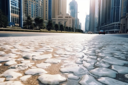 The road in shanghai lujiazui financial center.の素材