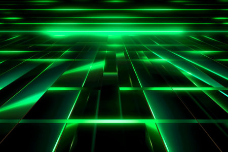 Abstract technology background with glowing lines and space for text. Vector illustrationの素材