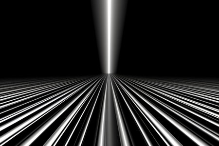 Black and white abstract background. 3d rendering, 3d illustration.の素材