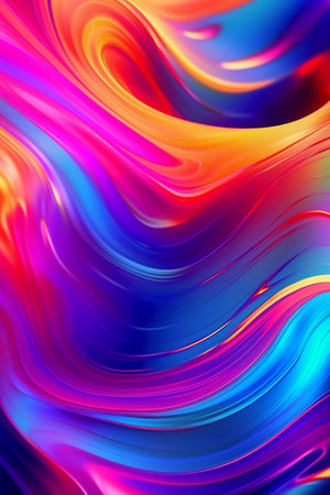 abstract background with smooth lines in blue, pink and purple colorsの素材