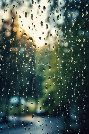 raindrops on the glass, raindrops on the glass, abstract backgroundの素材