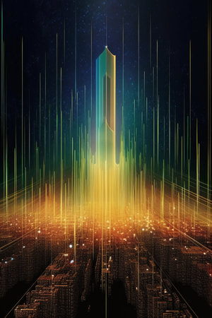 abstract futuristic background. 3d rendering, 3d illustration.の素材