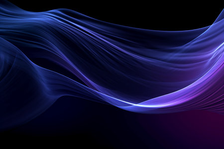 abstract blue background with some smooth lines in it (see more in my portfolio)の素材