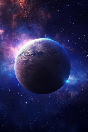 Planets and galaxy, science fiction wallpaper. Beauty of deep space.の素材