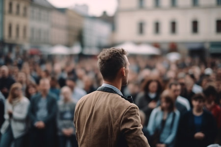 crowd of people at a concert in the center of St. Petersburgの素材