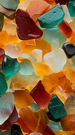 Colorful semigem crystals geological mineral texture as nice natural backgroundの素材