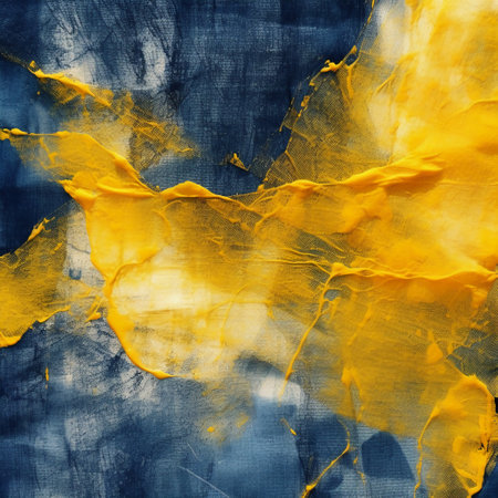 abstract yellow and blue watercolor on a grunge background textureの素材