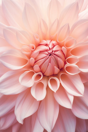 Close up of pink dahlia flower petals, floral backgroundの素材