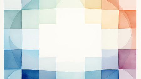 Abstract background with blue, green, yellow, red and blue elementsの素材