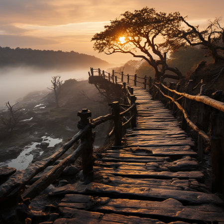 Sunrise at Doi Inthanon National Park, Chiang Mai, Thailandの素材