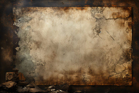 Old grunge paper background with space for your text or image.の素材