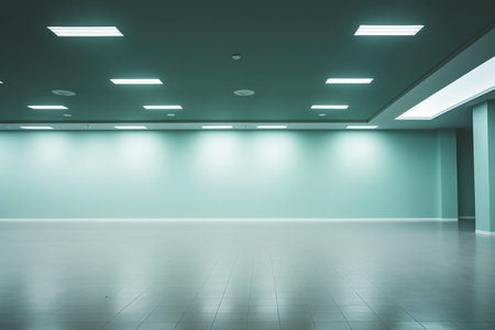 Interior of a modern office building, empty space for your textの素材