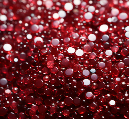 Red beads background. Red beads background. Red beads background. Red beads backgroundの素材