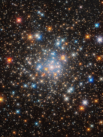 Abstract space background with stars and nebula, computer-generated image.の素材