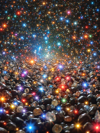 abstract galaxy background, 3d illustration, computer-generated imageの素材