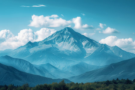 Beautiful mountains landscape. Caucasus, Georgia, Europe. Beauty world.の素材