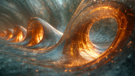 3D illustration of abstract fractal for creative design looks like smokeの素材