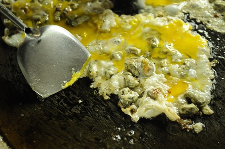 shell fried, Thailand foodの写真素材