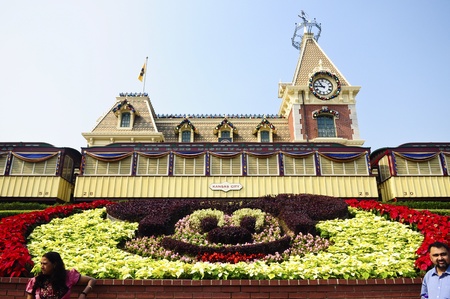 Disney Land, Hongkong - November 19,2010 -  Disney Land Gardenのeditorial素材