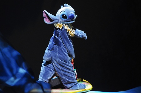 Disney Land, Hongkong - November 19,2010 -  The Golden Micky Show - lilo & stitchのeditorial素材