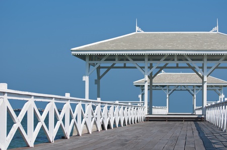 The bridge at Sichang Island, Thailandの写真素材
