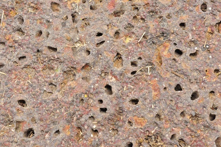 hole stone wallの写真素材