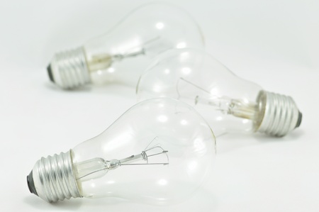 Light Bulbs on Isolated, Two heads are better than oneの写真素材