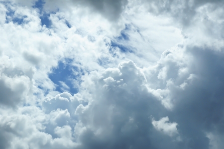 beautiful cloudy skyの写真素材
