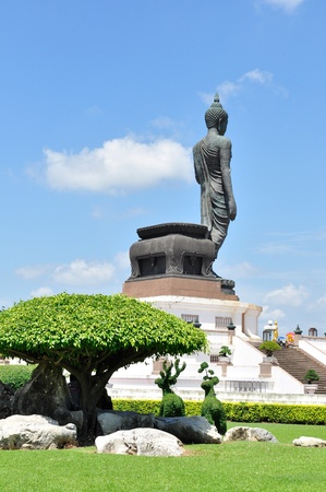 Big buddha image at Phutthamonthon, Nakhon Pathom, Thailandの写真素材