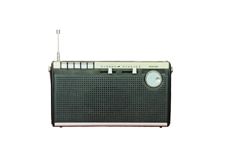 Vintage radio isolatedの写真素材