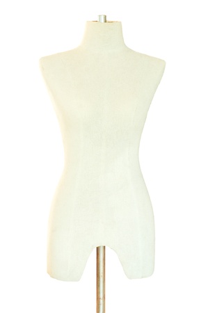 female mannequin isolated on whiteの写真素材