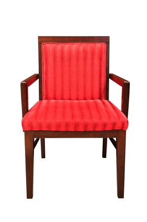 red chair isolatedの写真素材