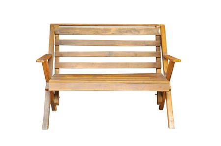 wood chair isolatedの写真素材