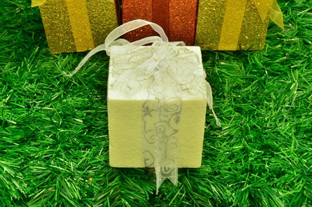 Christmas tree and giftsの写真素材