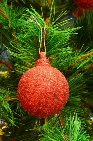 Christmas tree with decoration の写真素材