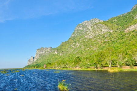 Mountain in national park, Sam Roi Yod National Park, Prachuap Khiri Khan, Thailandの写真素材