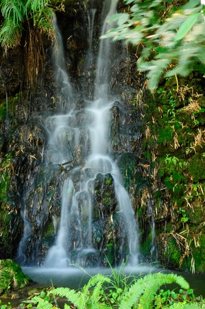 Waterfall at  Wat Huai Mongkhon, Hua Hin, Prachuap Khiri Khan, Thailandの写真素材