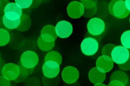 Defocused abstract green christmas backgroundの写真素材