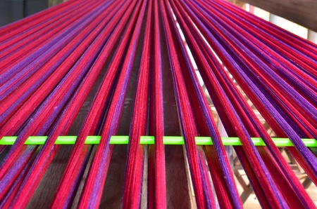 wool strings for knittingの写真素材
