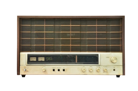Vintage radio isolatedの写真素材