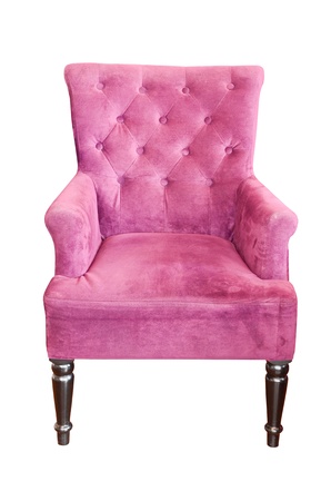 Vintage chair isolated on whiteのeditorial素材
