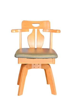 Leather chair isolatedのeditorial素材