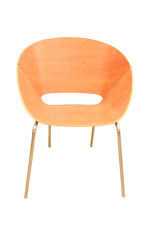 wood chair isolatedのeditorial素材
