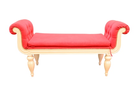 Vintage sofa isolated on whiteのeditorial素材