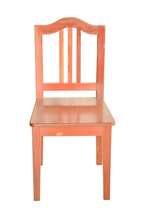 wood chair isolatedの写真素材