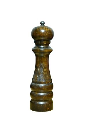 pepper shaker isolated on whiteの写真素材