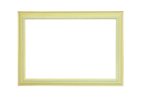 Vintage gold picture frame isolatedの写真素材