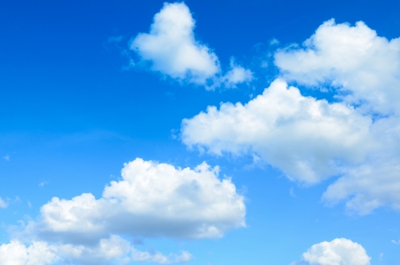 blue sky with cloudsの写真素材