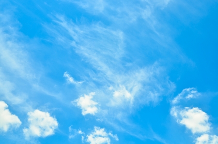 Blue sky with cloudsの写真素材